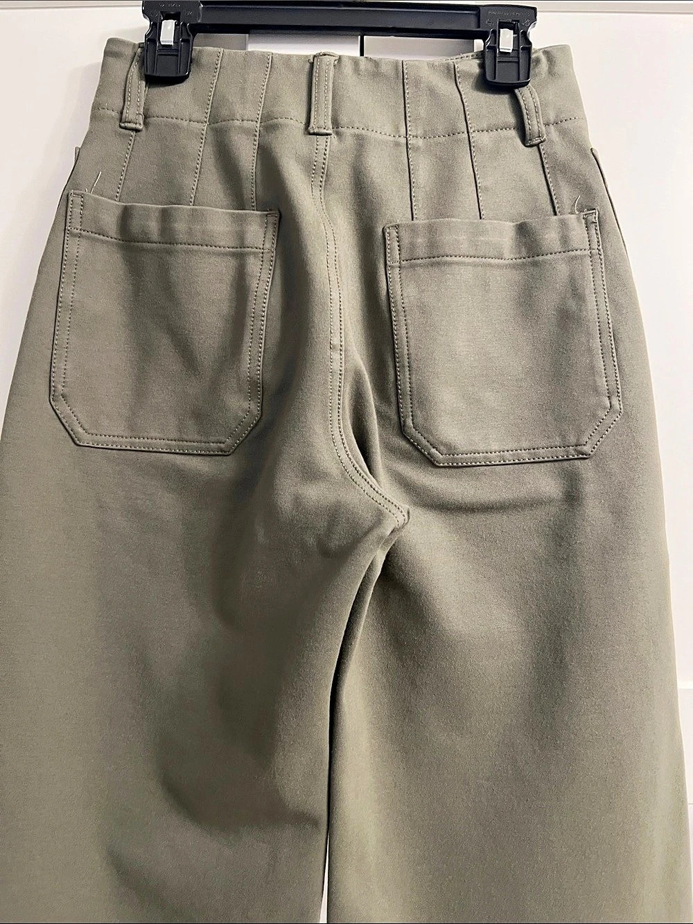 Maeve The Colette Wide Leg Pants in Green Waist 24 Like New - Picture 8 of 16